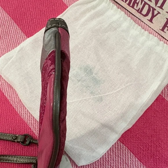 Coach Patchwork Pink & Silver Wristlet - Picture 4 of 8